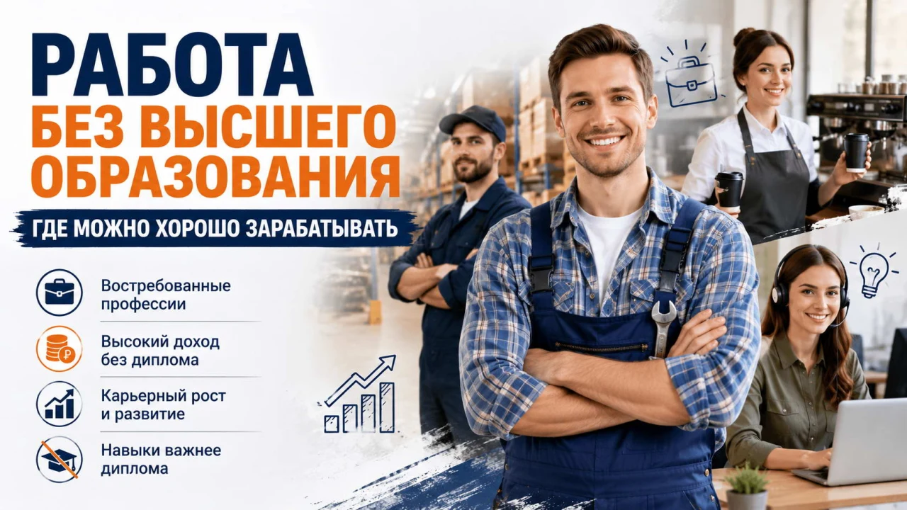Работа без высшего образования: где можно хорошо зарабатывать?